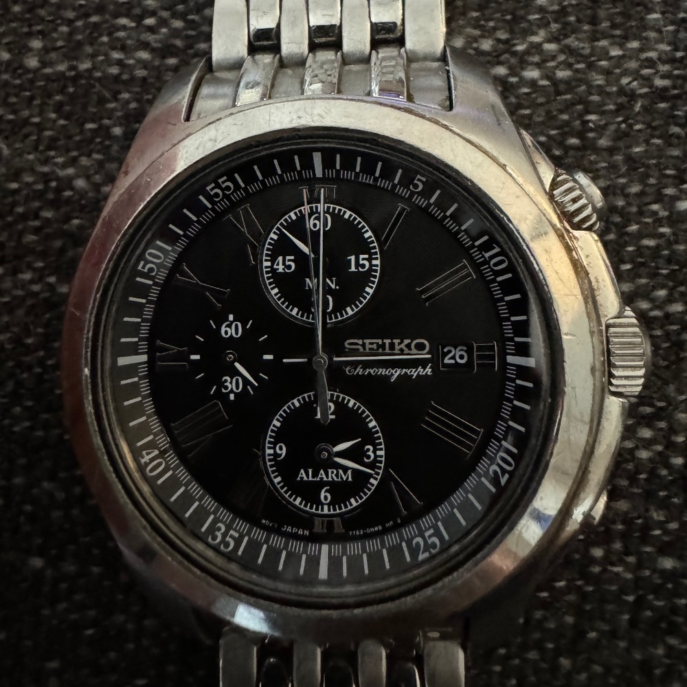 Seiko Watch Blue Face